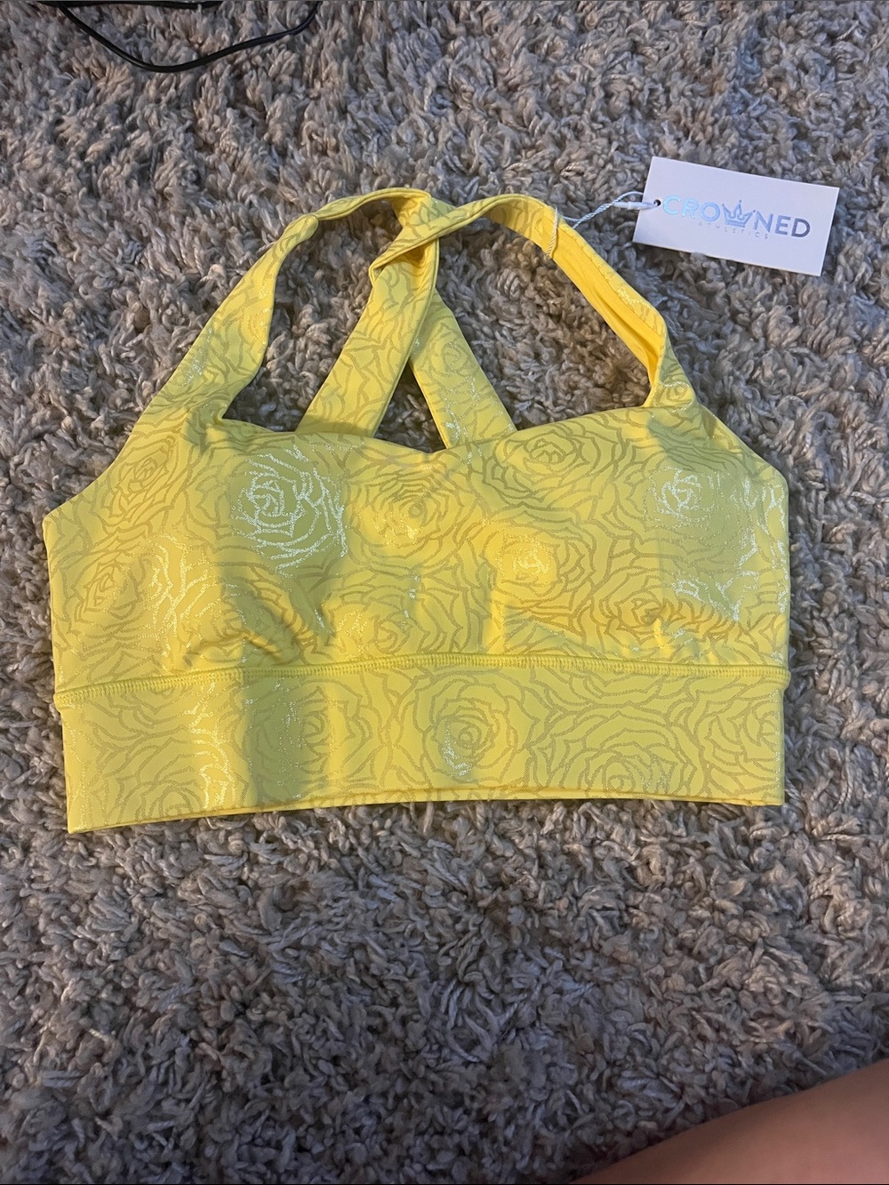 Crowned athletics sports bra